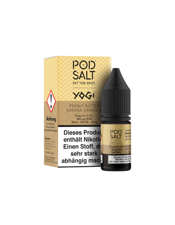 Pod Salt Fusion - Peanut Butter Banana Granola - Nikotinsalz Liquid